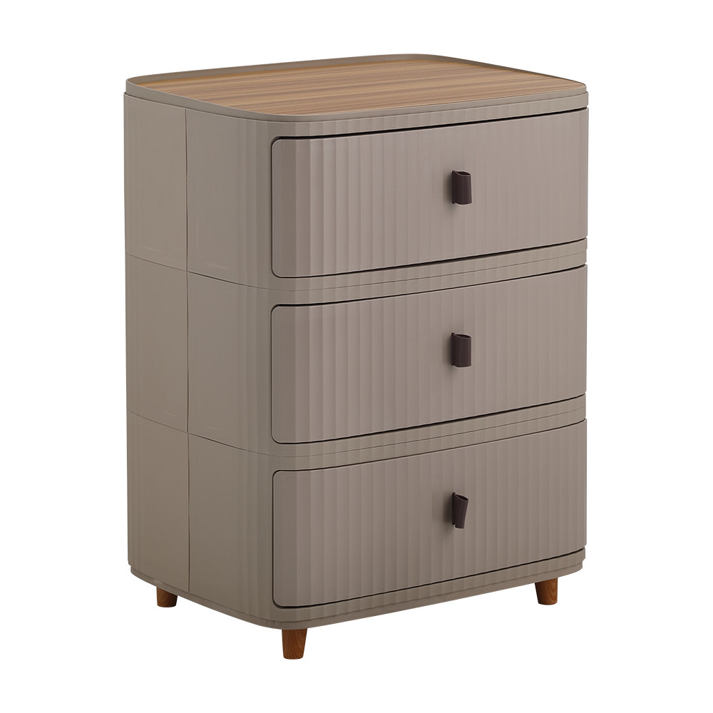 HomeHuk ตู้ลิ้นชัก 3 ชั้น รุ่นดาร์เลีย - สีกาแฟ/ธรรมชาติ