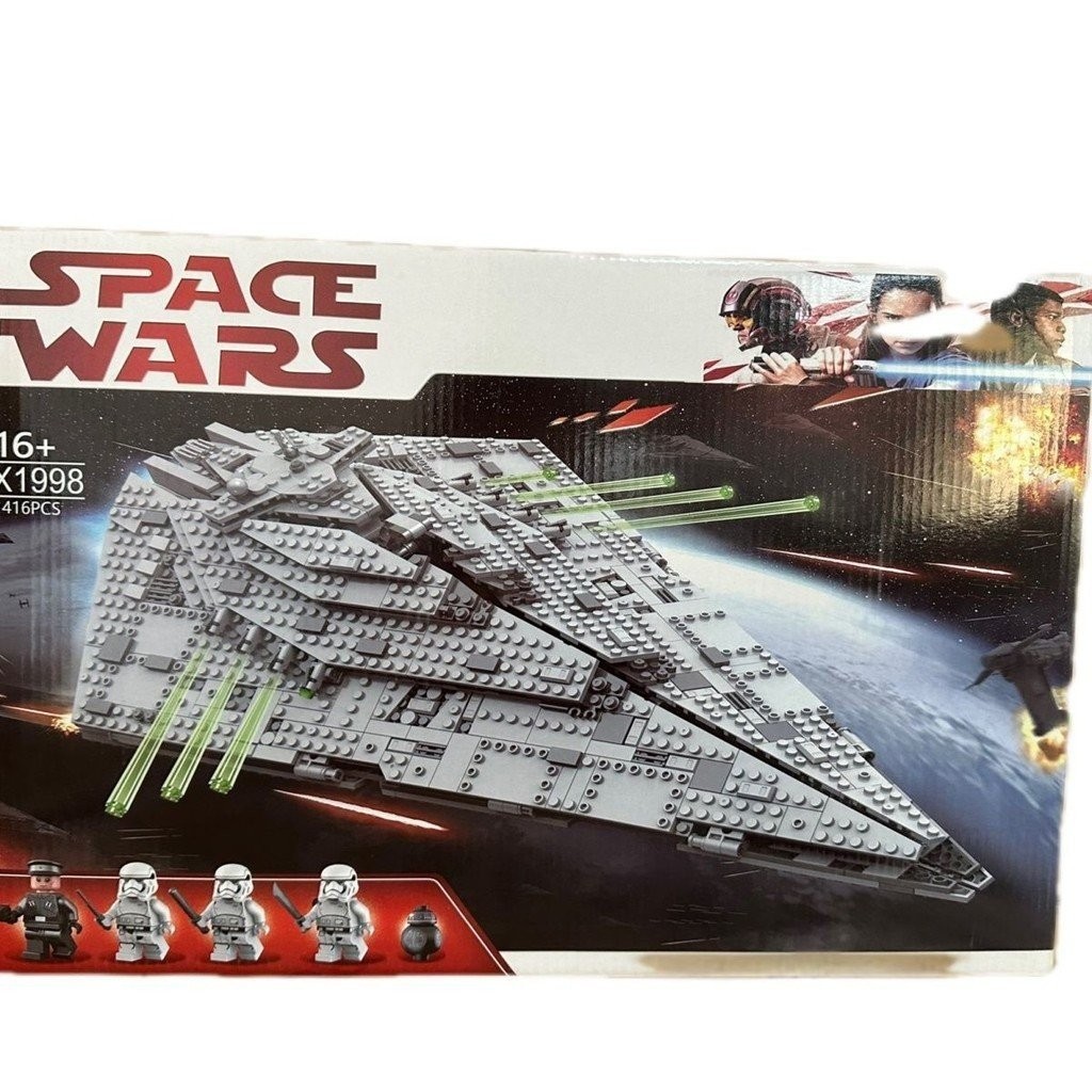 ใช้งานร่วมกับ 75190 Star Wars J-Starship เรือรบอวกาศขนาดใหญ่ยานอวกาศรุ่น Boy Building Block ของเล่น