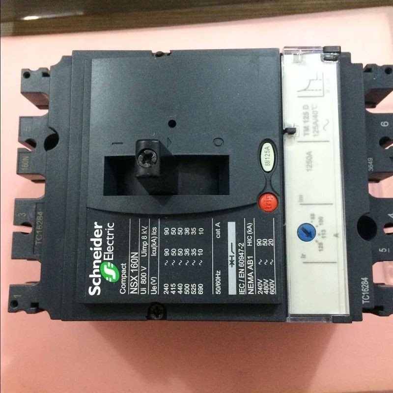 Hot Schneider ไฟฟ้า COMPACT NSX Molded-Case Circuit Breakers Switch MCCB NSX160N 3P3D 4P3D TM80D-TM1