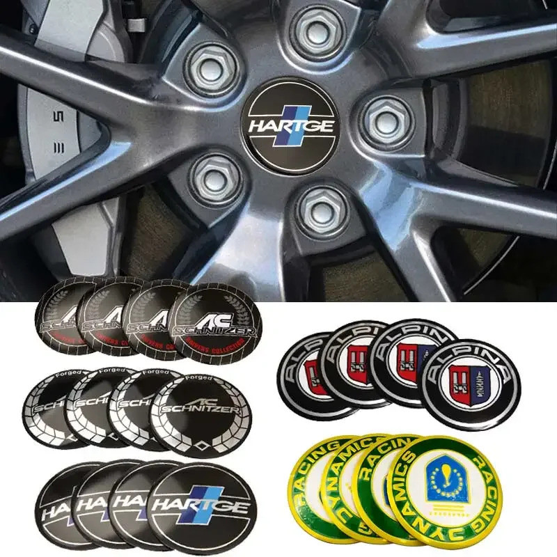 56 มม.รถศูนย์ล้อสติกเกอร์ Hubcaps Badge สําหรับ Bmw Alpina Ac Hartge G30 E36 E46 F10 F11 F20 F30 G01