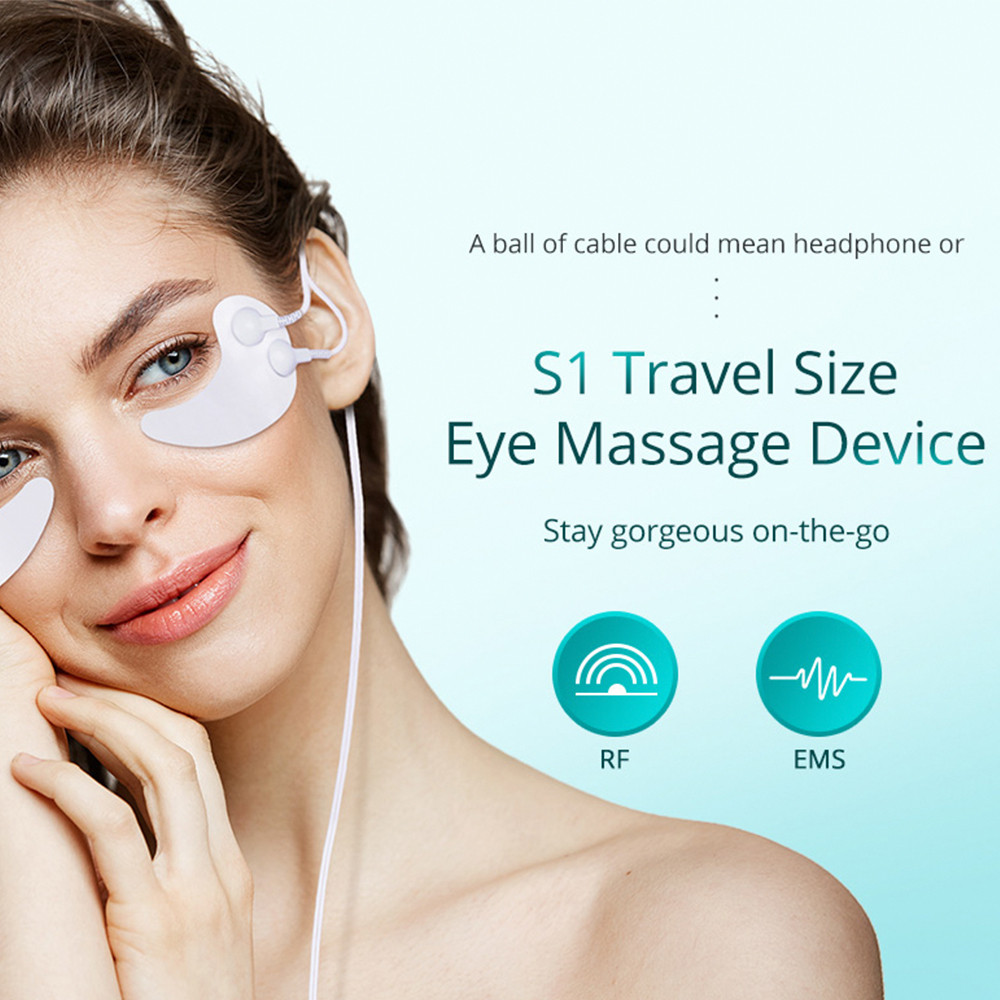 RF EMS Microcurrent Massage Eye Mask Eyes Care Mini Hydrogel