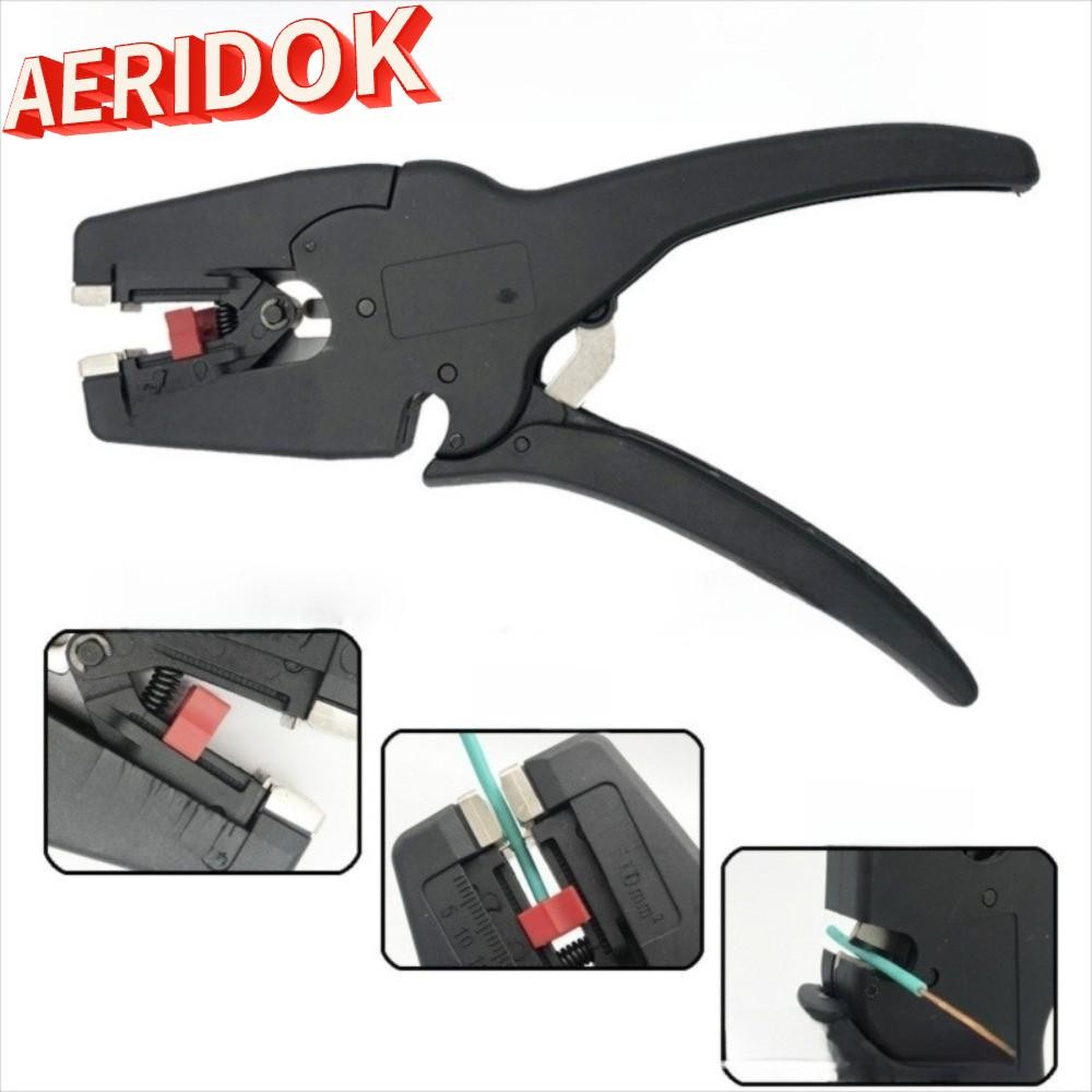 AERIDOK คีมลวด, Mini 32-7AWG เครื่องปอกสายไฟอัตโนมัติ, คุณภาพสูงแบบพกพา Heavy Duty 2 in 1 คีมปอกสําห