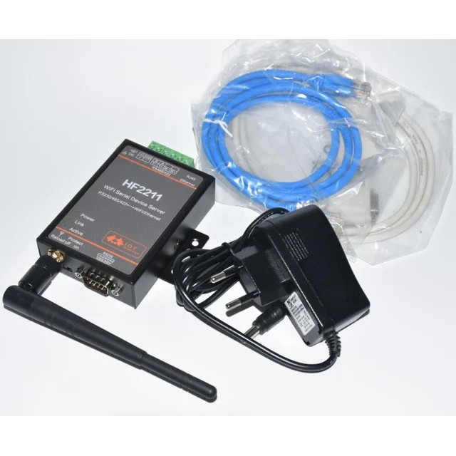 ชุด HF2211 Serial to WiFi RS232/RS485/RS422 to WiFi/Ethernet Converter สําหรับการส่งข้อมูลอัตโนมัติอ