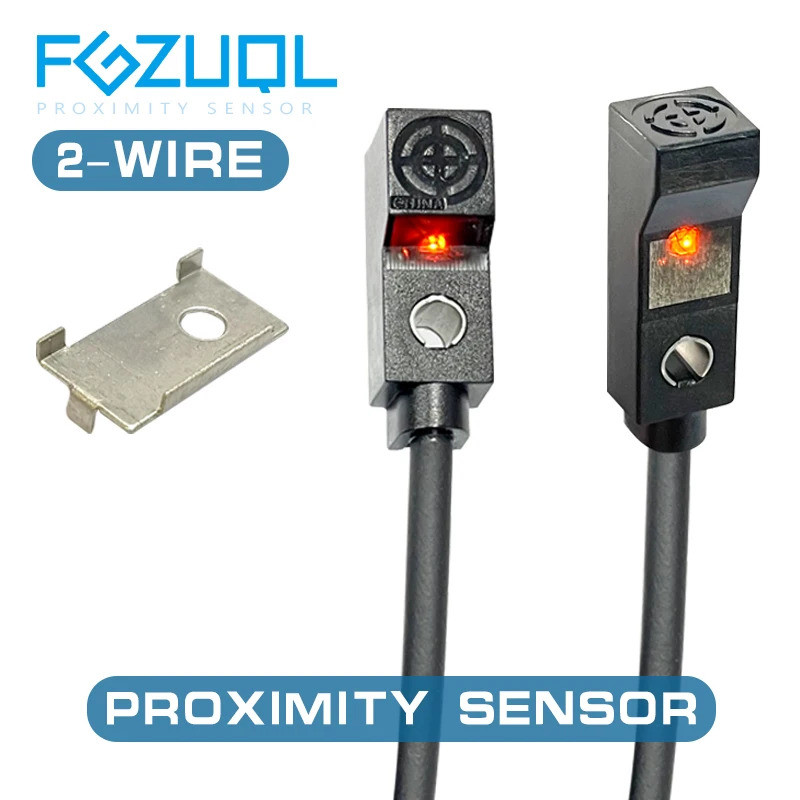 E2S-Q21 E2S-Q22 E2S-W21 E2S-W22 Miniature Square Proximity Sensor สวิทช์ 2 สายไม่มี NC 5to24VDC โลหะ