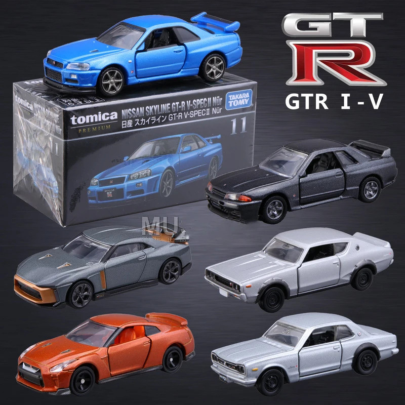 TOMY Nissan GTR R34 R32 R33 R35 GTR50 Skylin รถDiecasts & Toy Vehiclesรถรุ่นMiniature Scaleรุ่นรถสํา