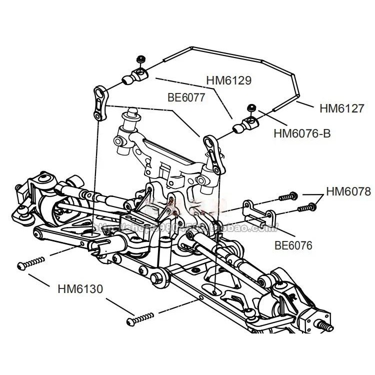 LC RACING Anti Roll Bar EMB-1 EMB-SC EMB-WRC EMB-MT EMB-DT EP สําหรับรถ RC 1:14 #L6134 Wltoys 144001