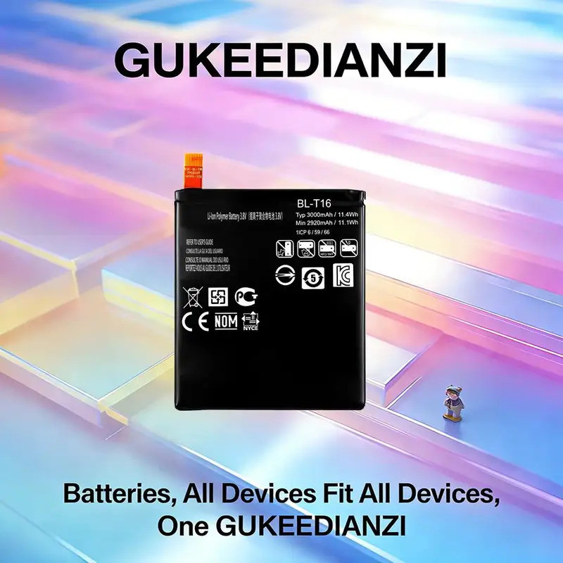 แบตเตอรี่โทรศัพท์มือถือพรีเมี่ยมเปลี่ยน BL-T16 3000mAh สําหรับ LG G Flex 2 VU 4 Vu4 H950 H955 H959 B