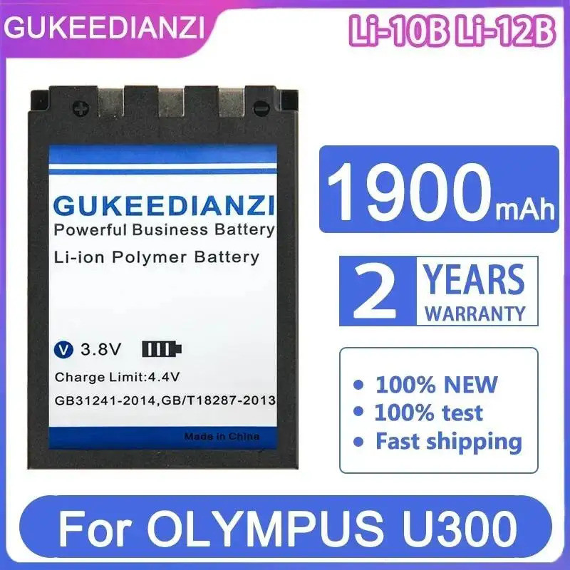 แบตเตอรี่กล้อง LI-10B LI-12B 1900mAh สําหรับ Olympus U300 U400 U410 C760 C765 C70 C7000 C770 U500 U6