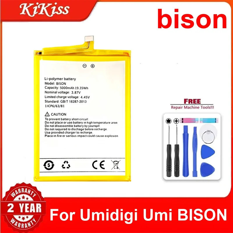 แบตเตอรี่ bison สําหรับ Umidigi Umi BISON แบตเตอรี่โทรศัพท์มือถือใหม่เอี่ยม