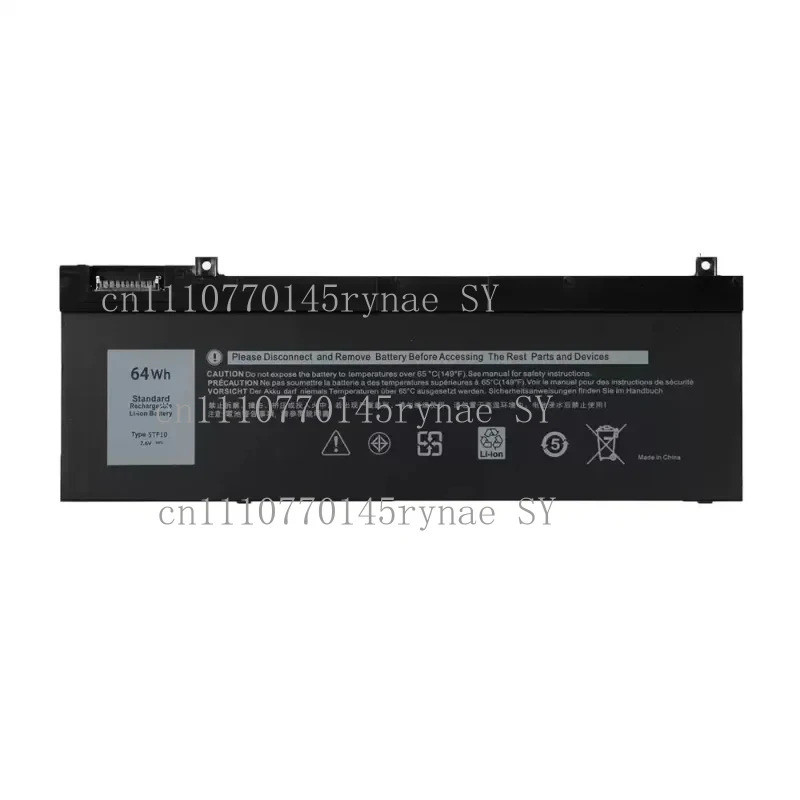 5TF10 แบตเตอรี่แล็ปท็อปสําหรับ Dell Precision 7M0T6 NYFJH 0H6K6V 7330 7530 7540 7730 7740 7.6V