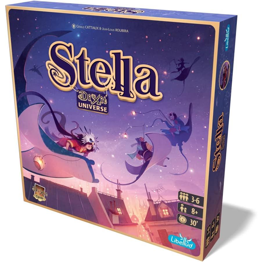 Asmodee Stella: Dixit Universe Board Game - สมาคมภาพสํารวจท้องฟ้าการแข่งขันและกลยุทธ์เกมครอบครัวแสนส