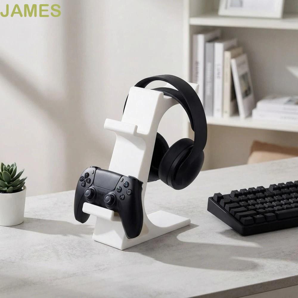 แจม ขาตั้งโชว์เกมแพด,การพิมพ์3ง มั่นคงผู้ถือคอนโทรลเลอร์เกมไร้สาย,พร้อมชุดหูฟังยืนแขวนประหยัดพื้นที่2ชั้นเกมคอนโทรลเลอร์ยืนแสดงอุปกรณ์เก