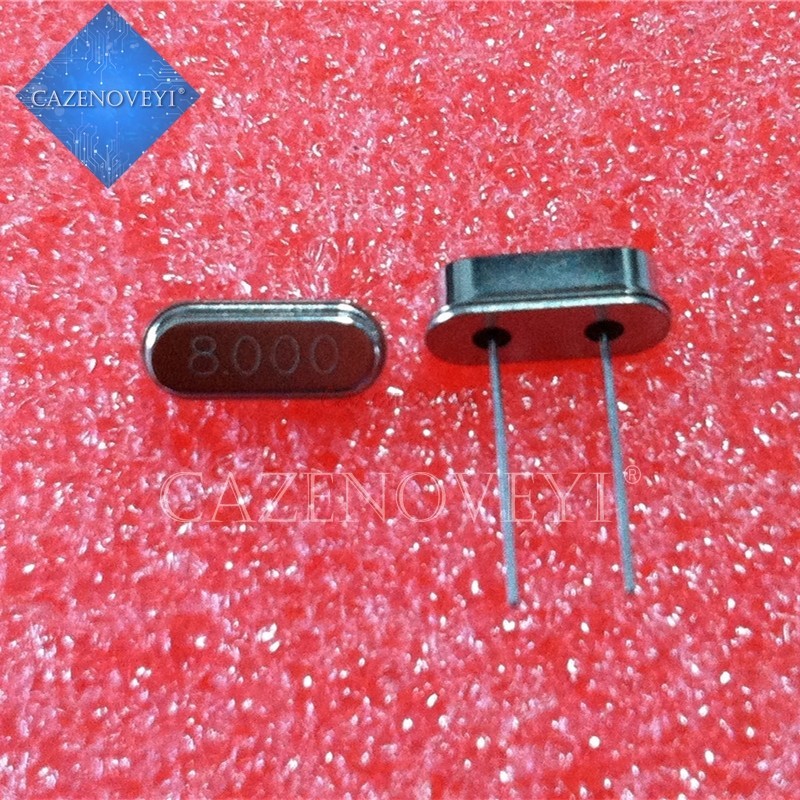 10 ชิ้น 8.000M 8.000Mhz 8 Mhz คริสตัลควอตซ์ Resonator Passive Oscilator HC 49S ใหม่ HC-4