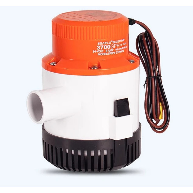 ปั๊มน้ําบิลจ์ไหลขนาดใหญ่ DC 12V 3700GPH SFBP1-G3700-1 ปั๊มน้ํา