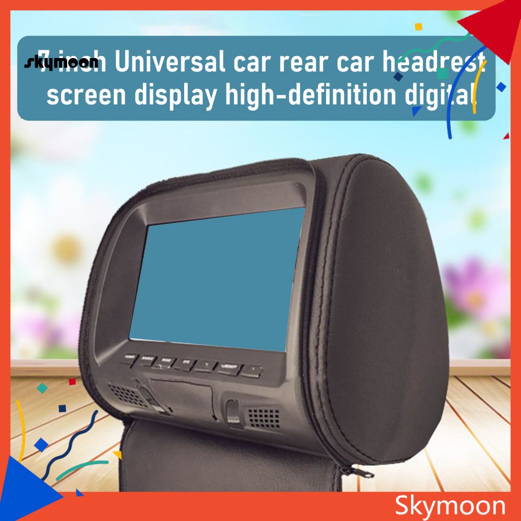 Skym* L7M ความบันเทิงที่นั่งด้านหลัง LED หน้าจอ LCD Universal 7 นิ้ว Clear Definition Headrest Monit