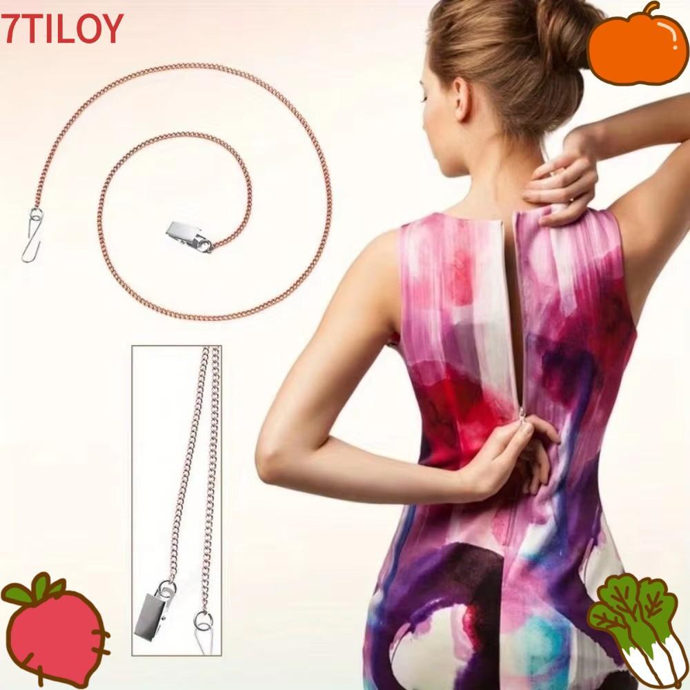 7TILOYSHOP ชุดซิปดึง Helper, เปลี่ยนซิป DIY Craft Zip Aid เครื่องมือ, ซิปโซ่ปุ่ม Fine พร้อมตะขอซิปเสื้อผ้าสําหรับชุด