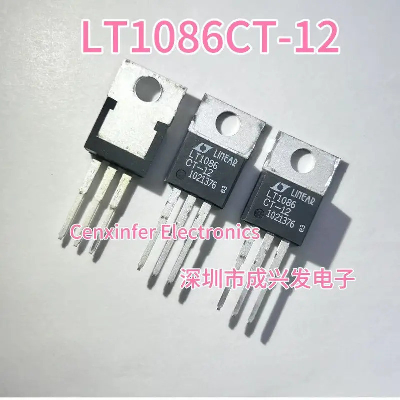 10PCS LT1086CT-12 LT1086CT 12 LT1086 LINEAR LT1086IT-12 LT1086IT 12 TO-220 ตัวควบคุมแรงดันไฟฟ้าใหม่ท