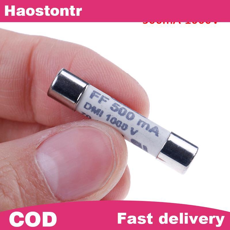 Haostontr 1Pc FF 0.5A 500mA 1000V dmi ฟิวส์สําหรับมัลติมิเตอร์ F15B F17B F18B 6.3x32 มม.PH