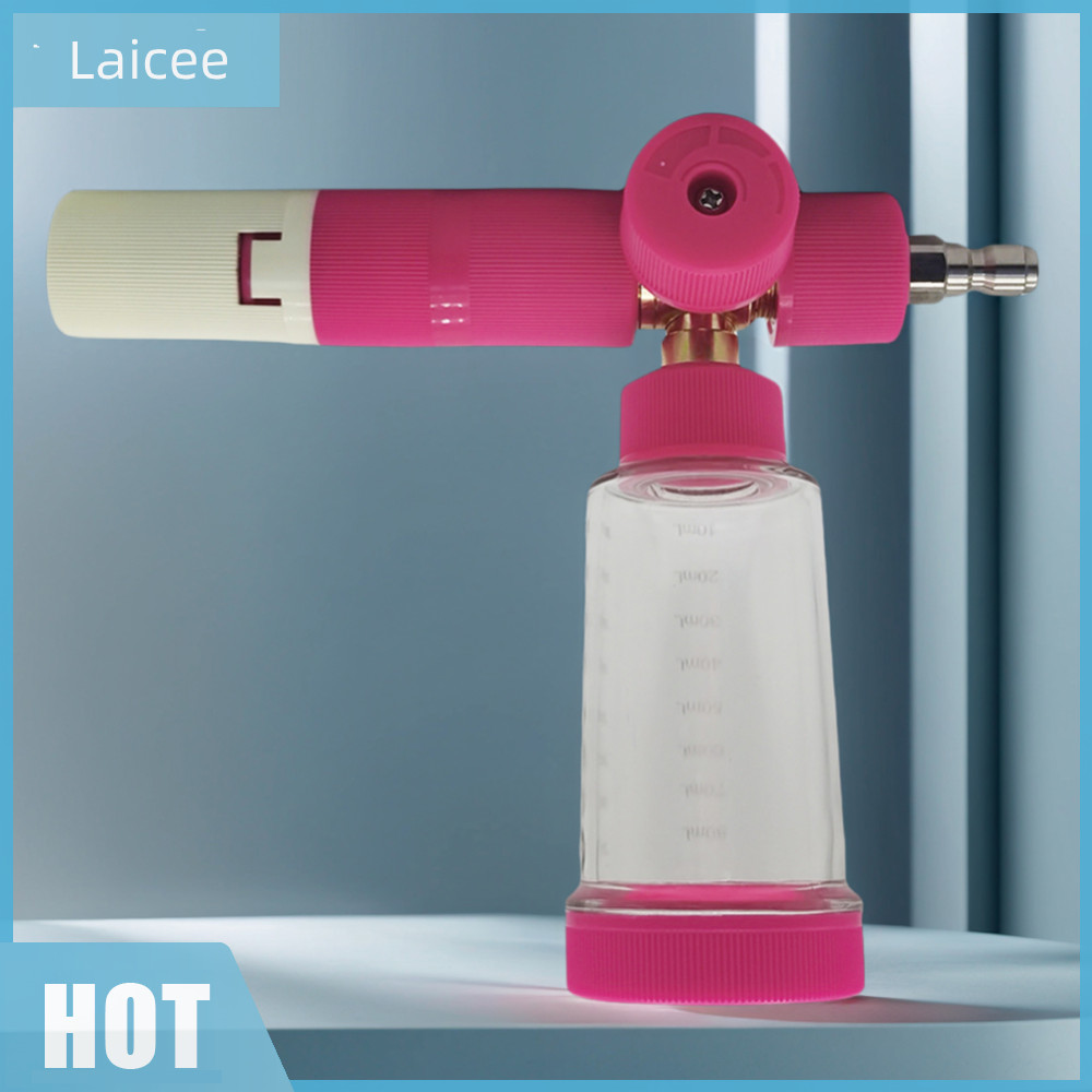 [Laicee.th] หม้อโฟมน้ํา 100 มล. พร้อมขั้วต่อด่วน 1/4 นิ้วเครื่องฉีดโฟมล้างรถหม้อสเปรย์โฟมแบบปรับได้สําหรับล้างรถ
