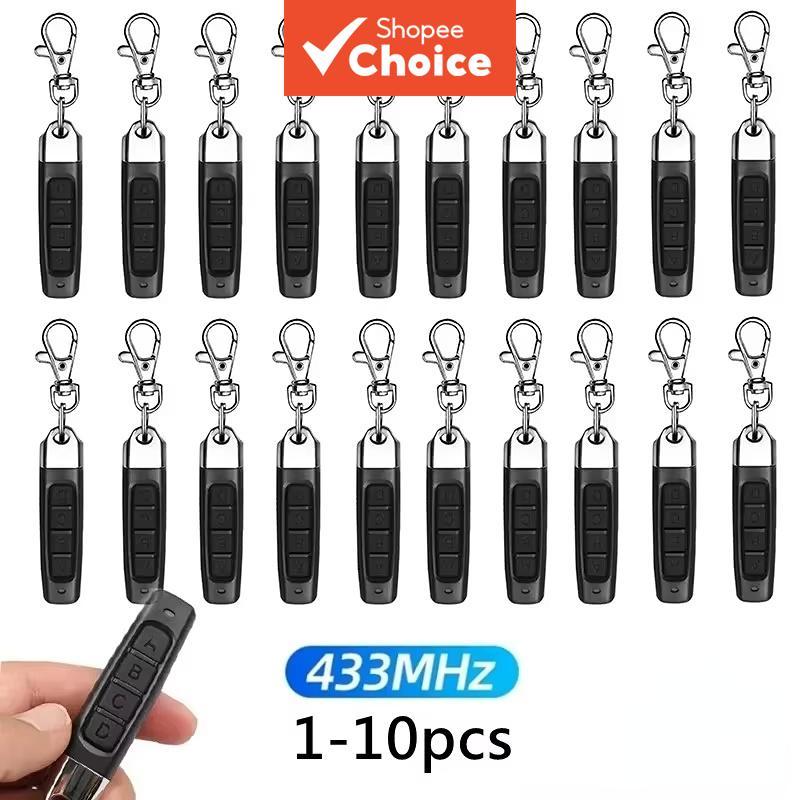 ใหม่ 1 ~ 10PCS 433MHz Auto Copy รีโมทคอนโทรลไฟฟ้าโรงรถประตูเปิดรีโมทคอนโทรล Duplicator Clone Cloning รหัสเครื่องส่งสัญญาณ