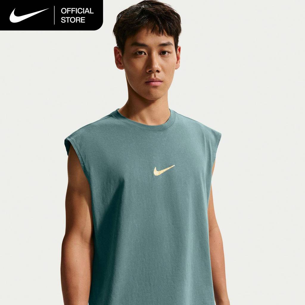 Nike Men's Sleeveless Training T-Shirt - Mineral Slate [IH1976-382]