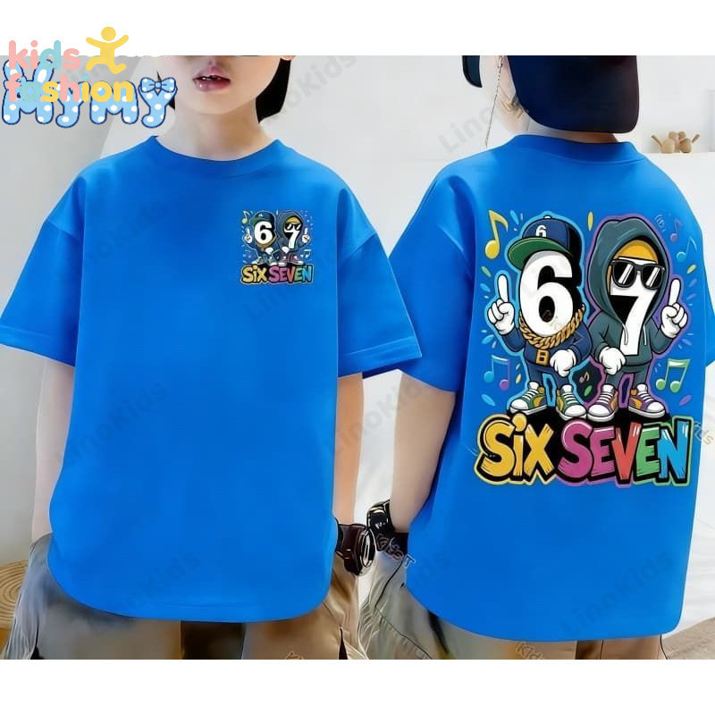 เสื้อยืดแขนสั้น OOTD สําหรับเด็กเสื้อลําลองสําหรับผู้ชายและผู้หญิงสวมใส่ทุกวันที่สะดวกสบาย