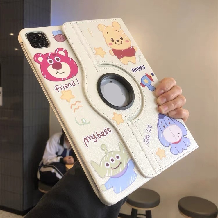 360.เคสฝาพับ หมุนได้ 360° For Redmi Pad SE 8.7 Redmi Pad 2 9.7 2026 Redmi Pad 2 11 2025 เคสหนัง ลายการ์ตูน น่ารัก
