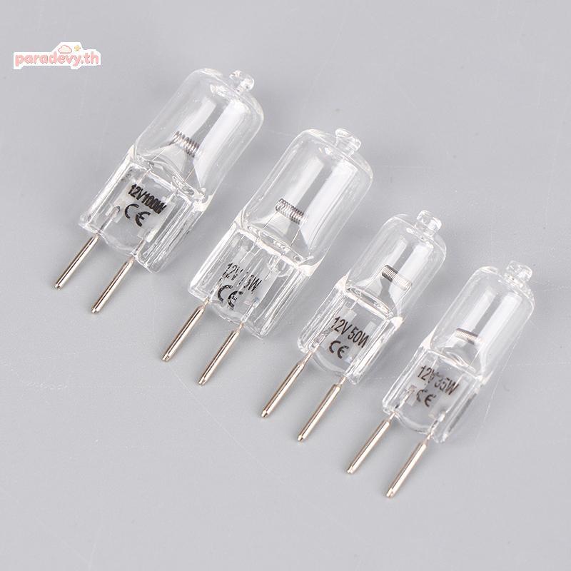 Paravy 1 PC G6.35 12V 20W 35W 50W 70W 100W หลอดไฟทํางานหลอดไฟ G6.35 Aroma โคม G6.35 กล้องจุลทรรศน์เค