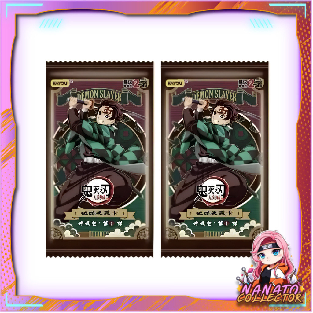 [ 2 ซอง ] พร้อมส่ง!! KAYOU Demon Slayer :  Kimetsu no Yaiba  Breaking Dawn Collectible Cards (p2)