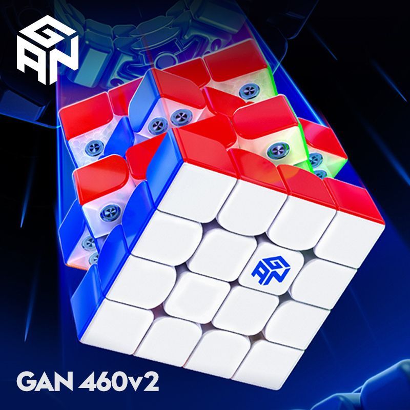 พร้อมสต็อก Fast Shipping [GAN] 460M2 รุ่น uv 4th-Order Rubiks Cube แม่เหล็กเด็กการศึกษา Early Educat