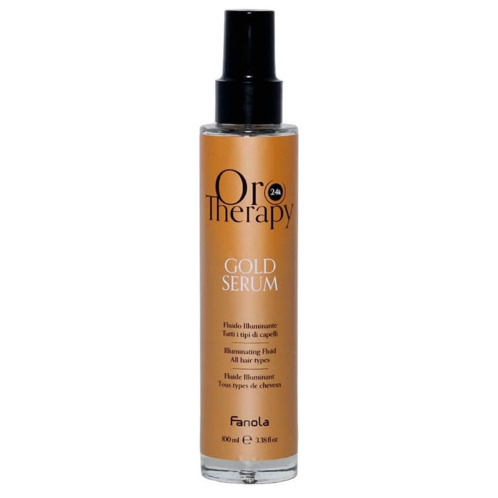ออยด์ ใส่ผมก่อนไดร์  Fanola Oro Therapy 24k Gold Serum Oil Illuminating Hair Fluid