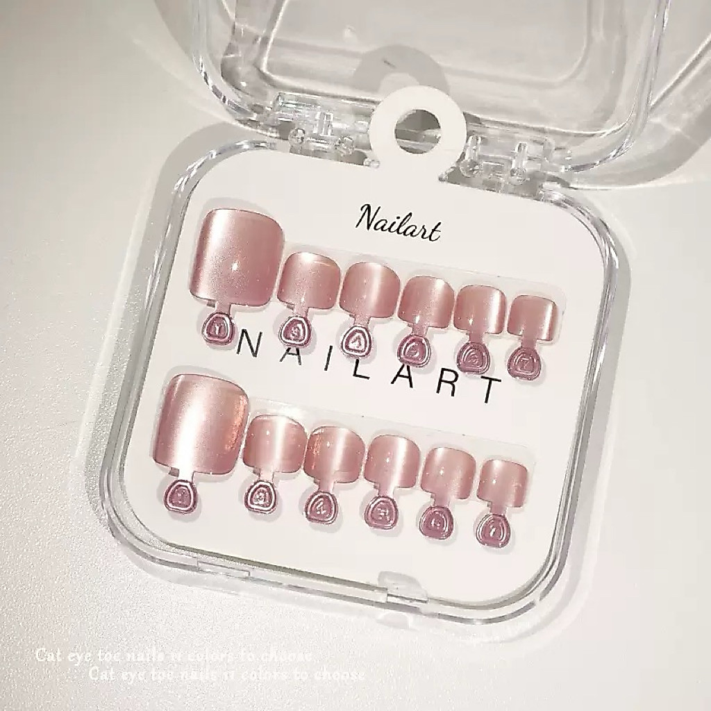 🎀พร้อมส่ง🇹🇭เล็บเท้าลิงค์ 1 งานนำเข้าพรีเมี่ยม 1 ชุด มี 10-12นิ้ว ฟรีกาวน้ำตะไบทุกชุด