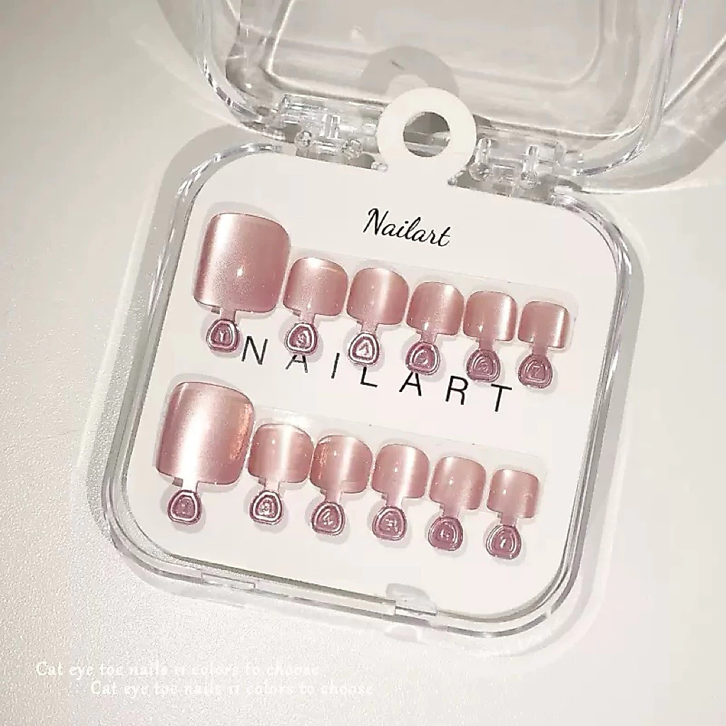 🎀พร้อมส่ง🇹🇭เล็บเท้าลิงค์ 1 งานนำเข้าพรีเมี่ยม 1 ชุด มี 10-12นิ้ว ฟรีกาวน้ำตะไบทุกชุด