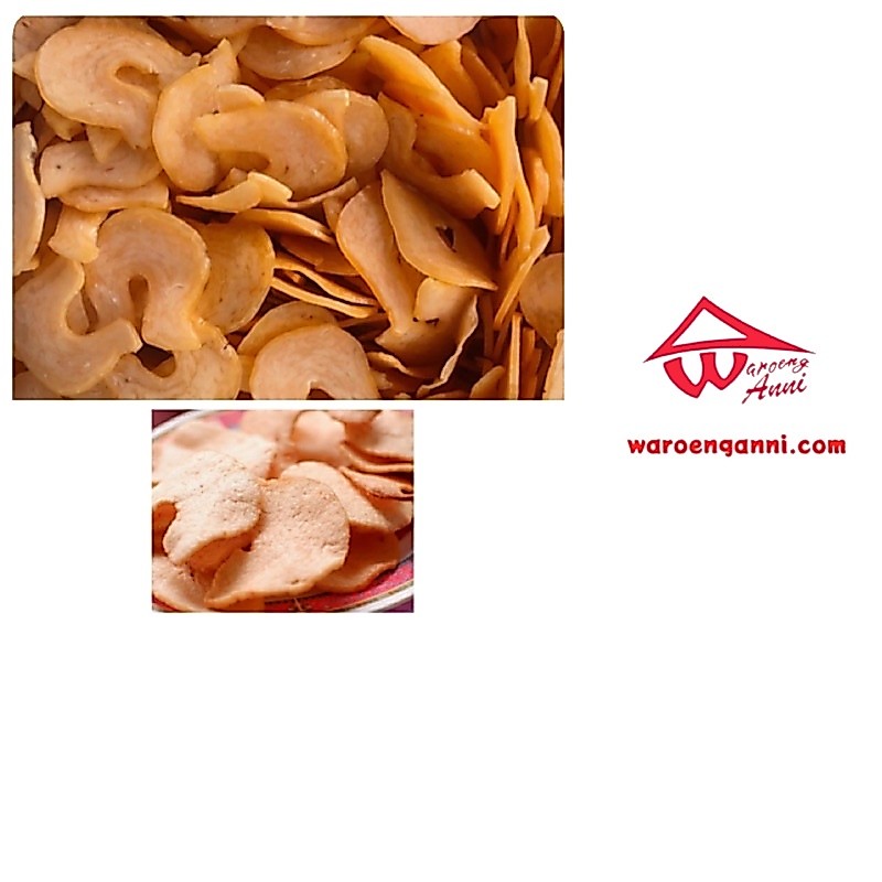 Indonesia Kerupuk Udang Mentah Sidoarjo bulan sabit / Raw Prawn Crackers