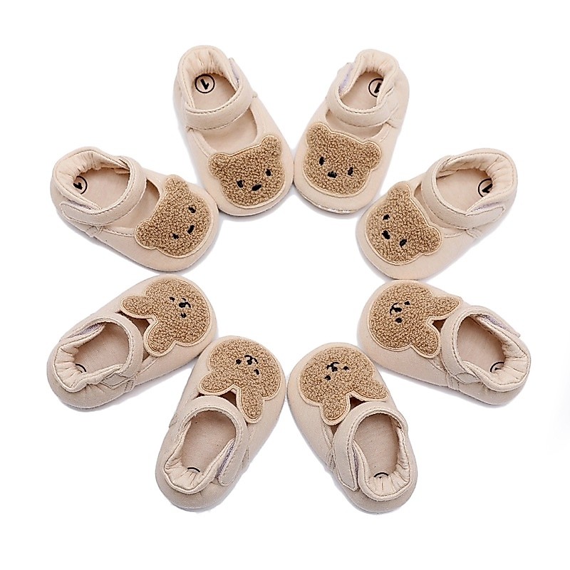 🐻พร้อมส่ง🐰รองเท้าหัดเดินเด็ก รองเท้าเด็ก น่ารักตุ๊กตาหมี กระต่าย มีพื้นยางกันลื่นอย่างดี