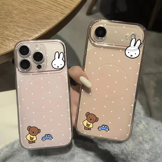 หมีน้อยสีน้ำตาล For iPhone เคสไอโฟน 11 12 เปลือกที่เรียบง่าย 13 14 15 16 17 PLUS B4PRO MAX X XS MAX XR 7/8PLUS