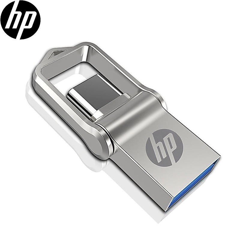 Hp 2-in-1 3.0Mini Metal 32GB 64GB 128GB 512GB 1TB ไดรฟ์ปากกาฉลาก C-type และ USB