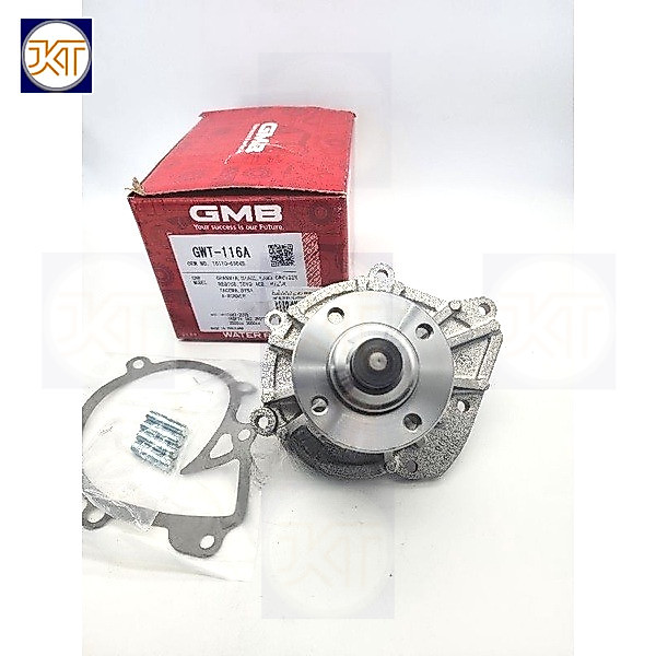 จัดส่งเร็ว GMB ปั๊มน้ำ D4D2.5,3.0 1KD 2KD 1KZ พร้อมปะเก็น-น๊อตสตัด *ใส่Vigo/Commuterไม่ได้* GMBแท้GWT-116A