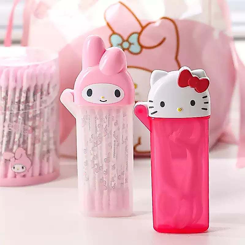 (พร้อมส่ง🐱) Hello kitty mini storage box กล่องเก็บคัตเตอร์บัด ไม้จิ้มฟัน