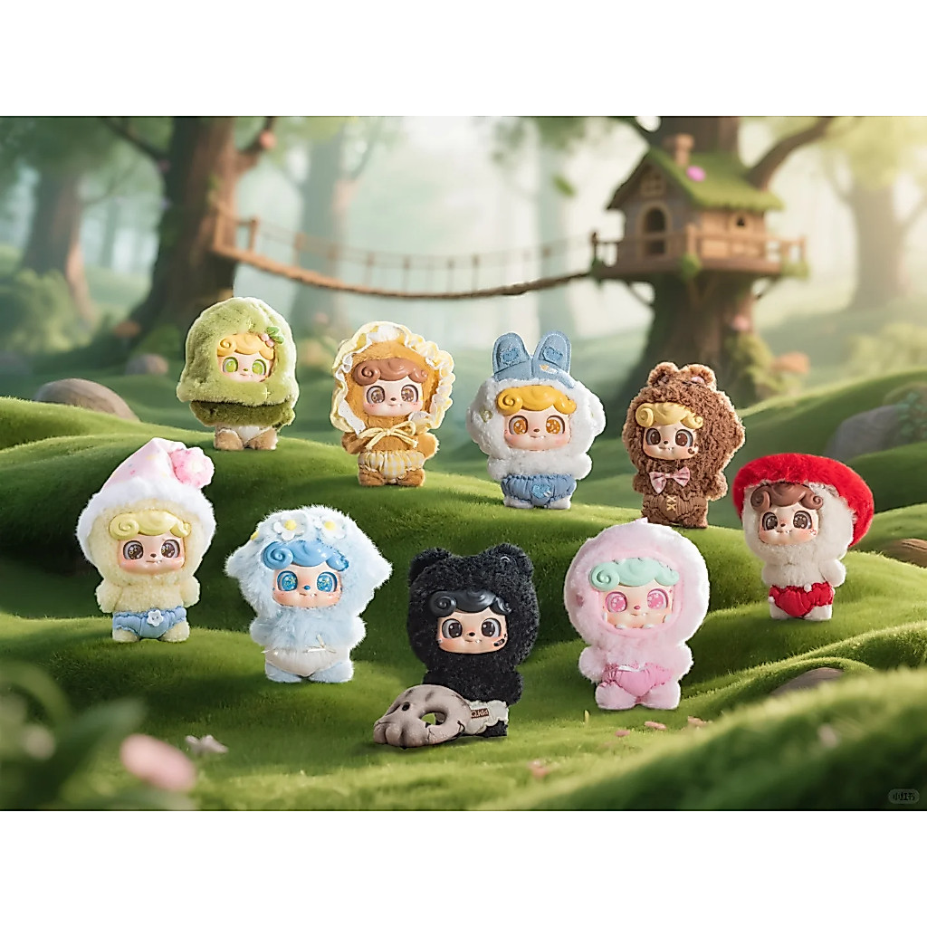 ACTIONCITY - Snoopy Fun Button Series Plush Keychain Blind Box - กล่องจุ่ม