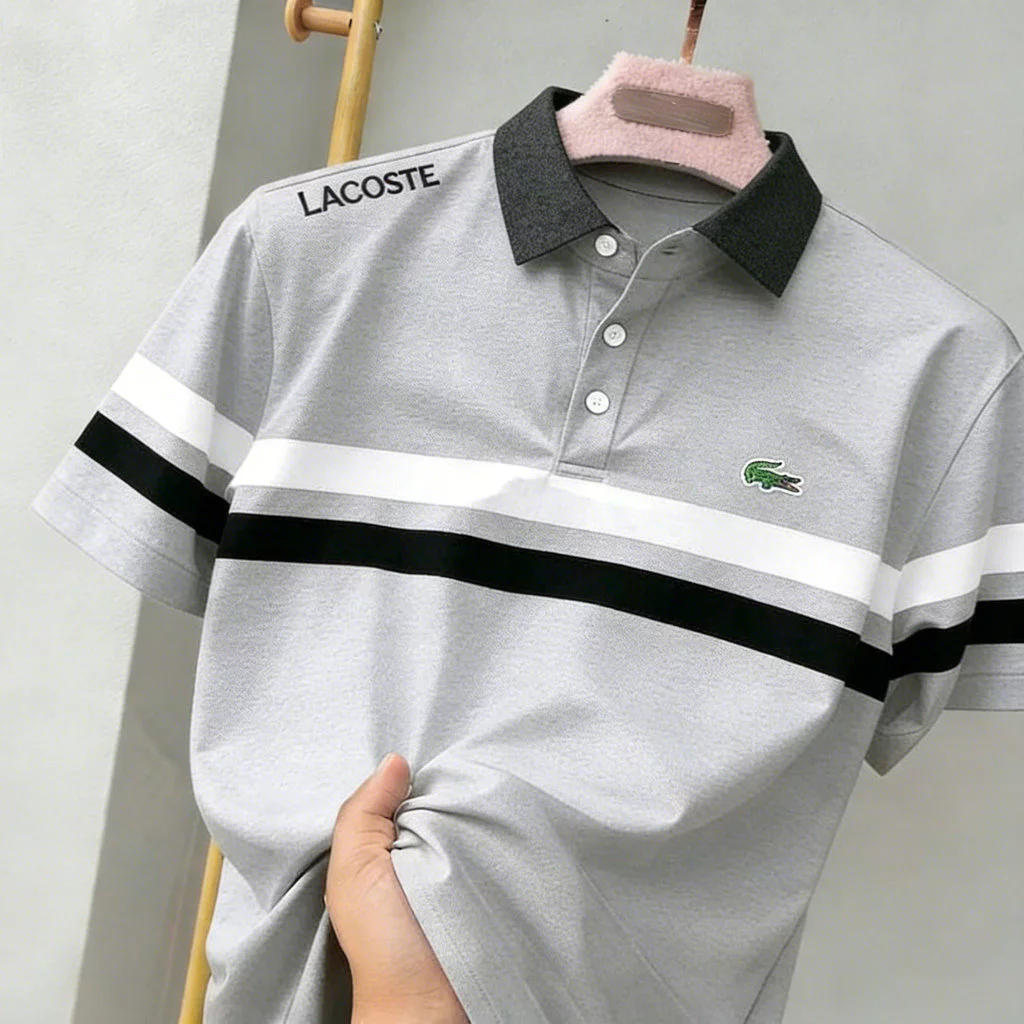 สไตล์ธุรกิจลําลอง, เสื้อผ้าหน้าร้อน, ผ้าระบายอากาศได้ดี ใส่สบาย, เสื้อโปโลแขนสั้นผู้ชายขนาดใหญ่