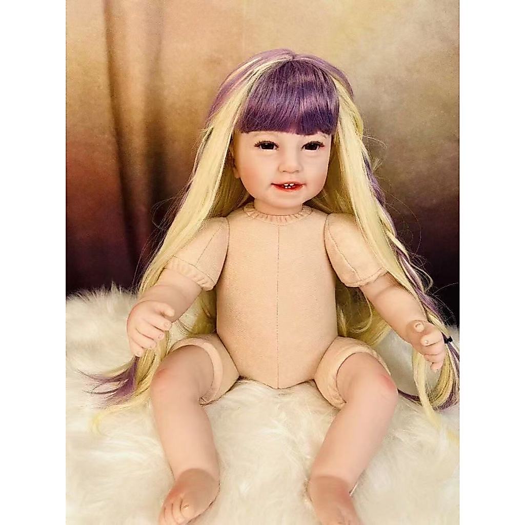 Rebirth Doll Four Tooth Cloth Body 50cm Original Cute Baby Nude Baby