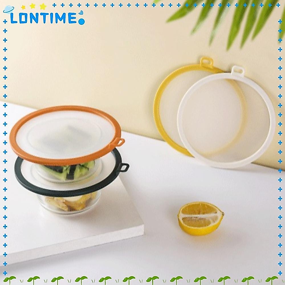 LONTIME ฝาครอบอาหาร, ซิลิโคนฝาครอบกันฝุ่นแบบใช้ซ้ําได้, ซีลสากลโปร่งใสเก็บสดฝาครอบทนความร้อนใช้ทุกวัน