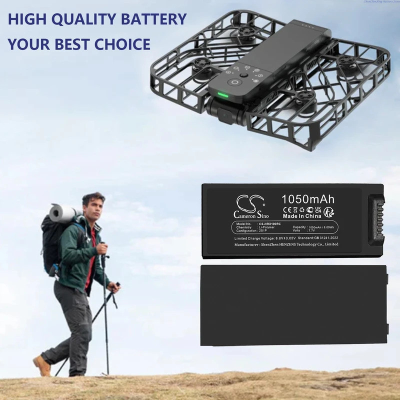 7.7V 1050mAh แบตเตอรี่โดรน ZZ-H-3-001 สําหรับ HOVER HOVERAir X1