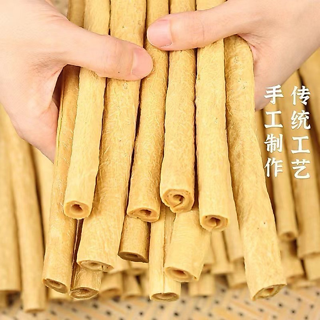 เต้าหู้หลอด ฟองเต้าหู้ดูดซูป (เจ) ขนาด 500กรัม ฟองเต้าหู้แห้ง หมาล่า ชาบู