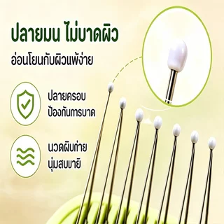 หวีกระต่าย แปรงขนสัตว์เลี้ยง ปุ่มดันขนออกเอง หวีเก็บขน หวีขนร่วง หวีนวดผิว สำหรับกระต่าย แมว