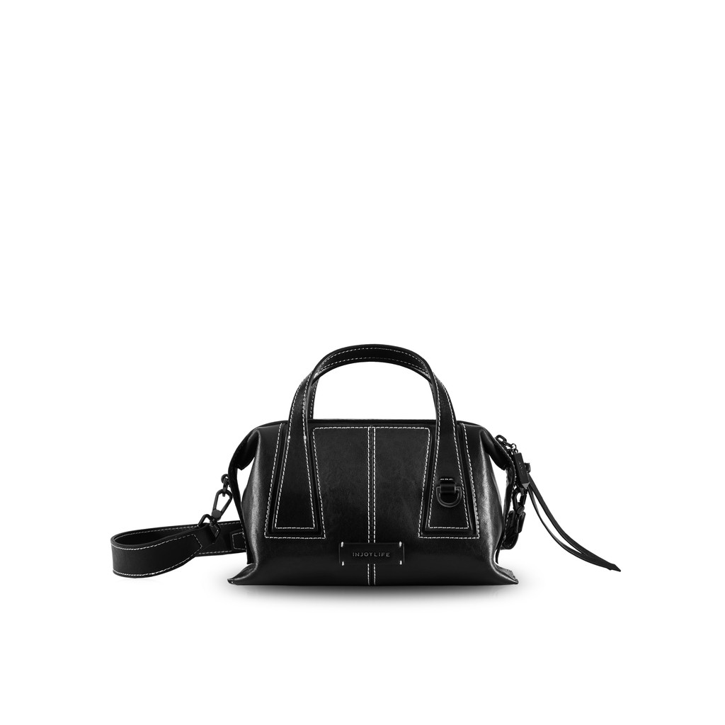[สไตล์เดียวกับ Zhang Yaqin] INJOYLIFE Square Ear Boston Bag Size S Summer Commuter Portable Shoulder