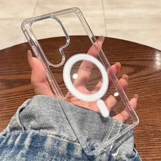 Soft Magnetic เคส For Samsung A56 5G A57 A55 A17 A07 A06 S26 Ultra S25 S24 S23 A54 A16 A15 A37 A36 A35 เคสโทรศัพท์มือถือ