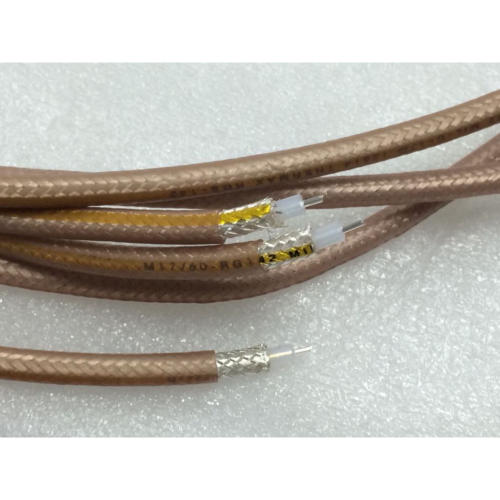 นําเข้า RG142 RF Coaxial Cable Thermax Thermax Military Standard RG142 สายสัญญาณความถี่สูง 50 Euros
