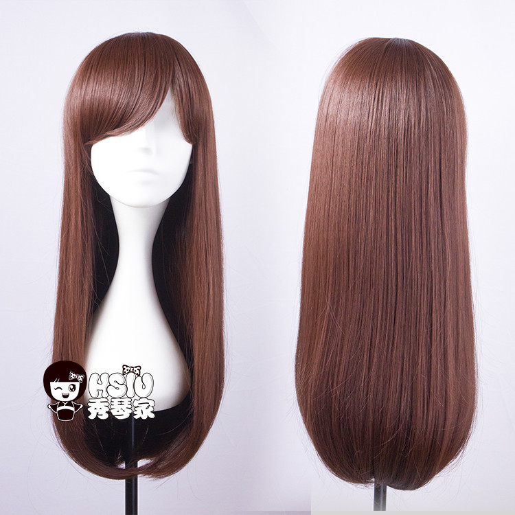 วิกผมคอสเพลย์ DVA Song Hanna] < ดู Pioneer/Ass > สีน้ําตาลสีแดงอะนิเมะขนสัตว์ยาวตรงทุกวัน